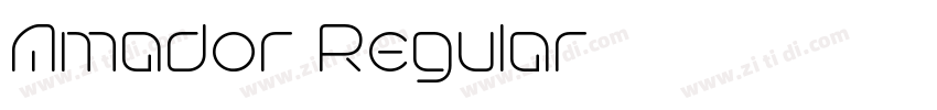 Amador Regular字体转换